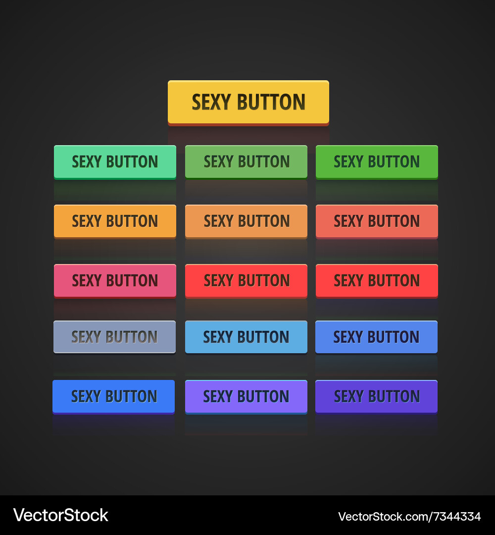 Modern Button Collection vector image