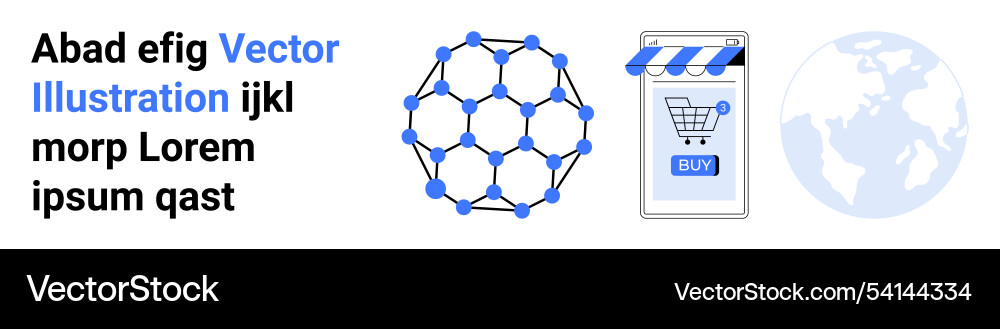Network model connected with nodes online Network model connected with nodes online vector image