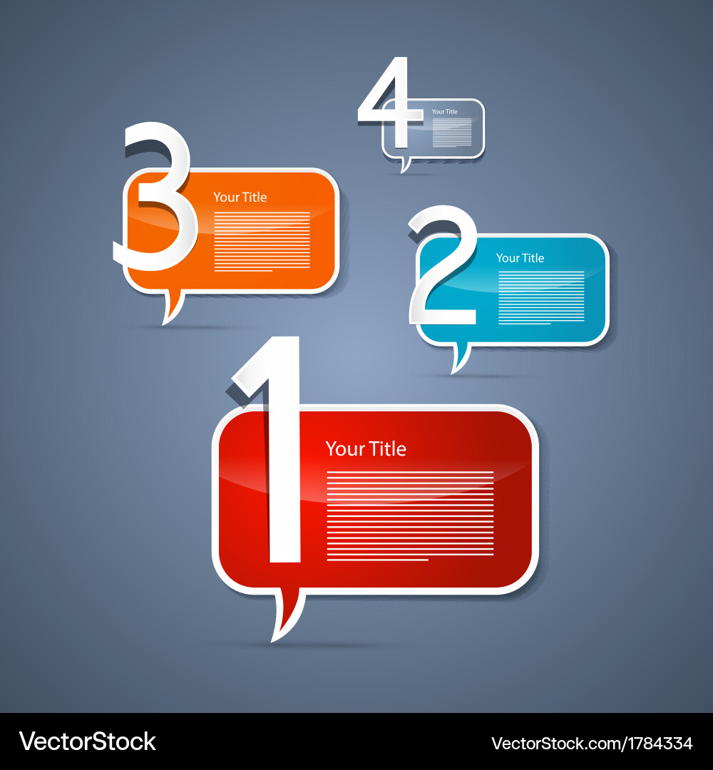 Progress steps for tutorial infographics vector image