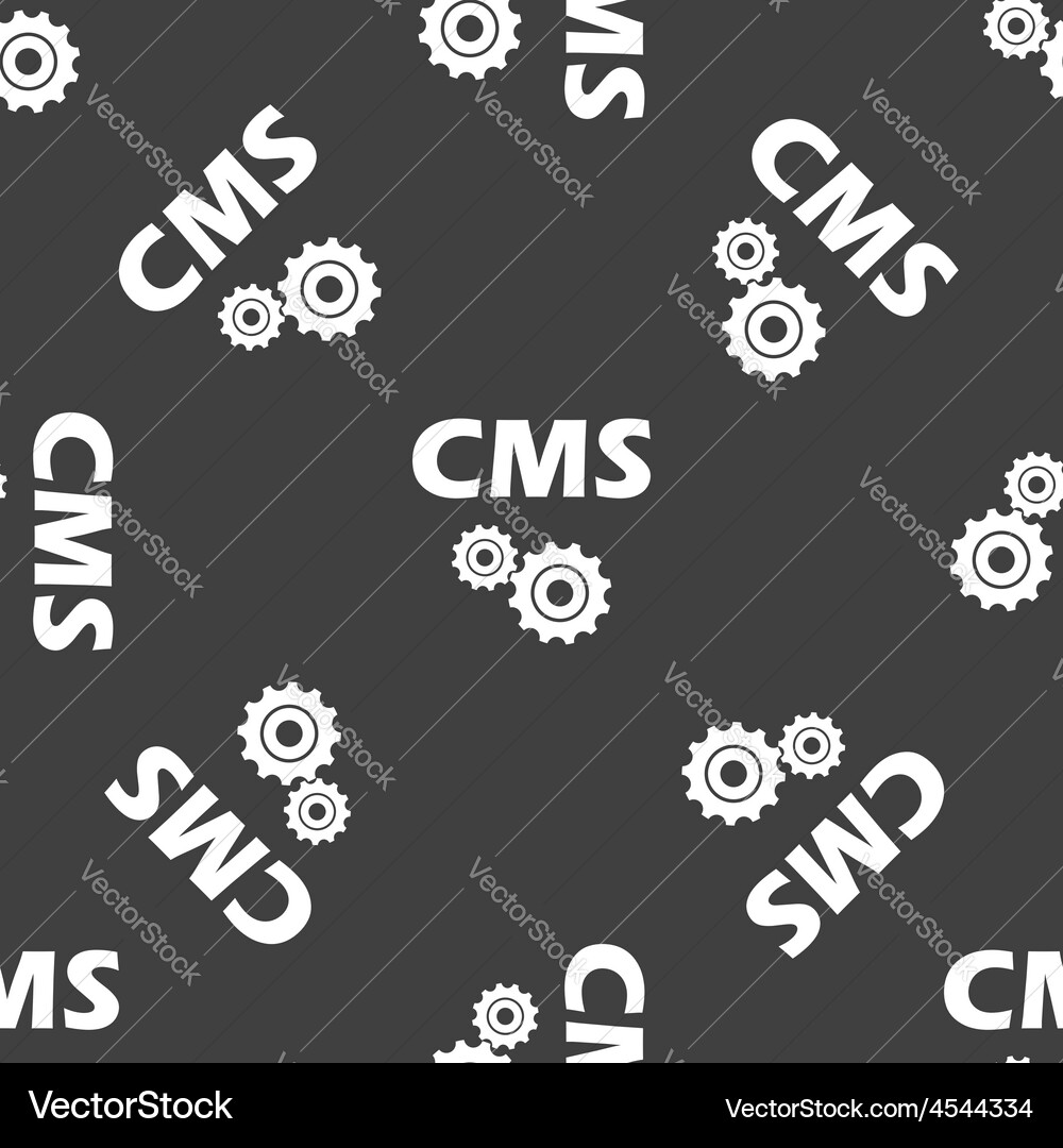 Text cms pattern vector image