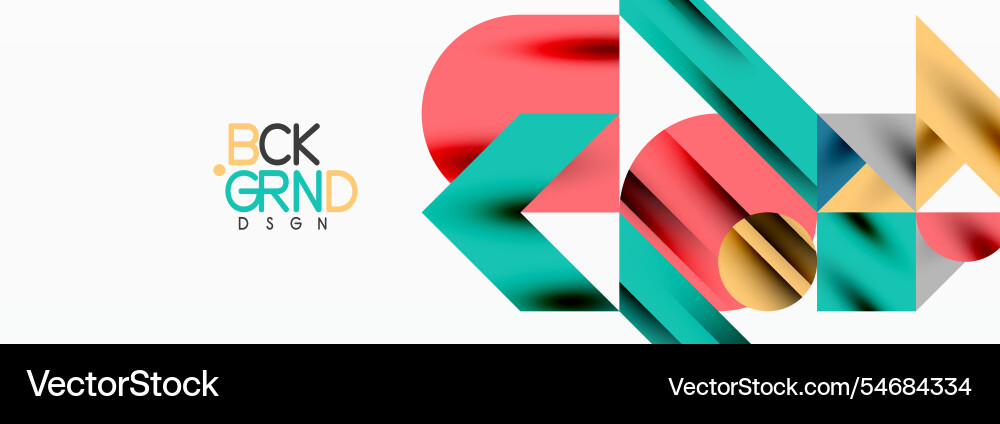 Trendy triangles lines round elements and circles Vector Image