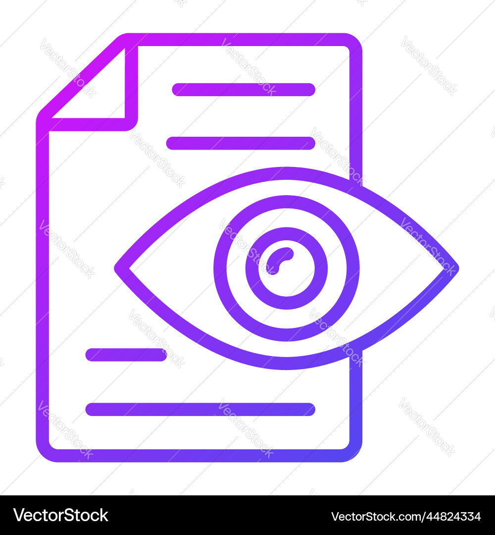 Visible icon user interface as a simple sign vector image