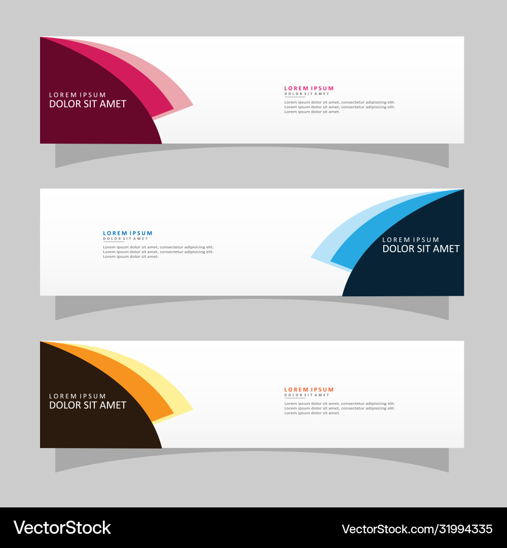 Abstract design banner web template Abstract design banner web template vector image