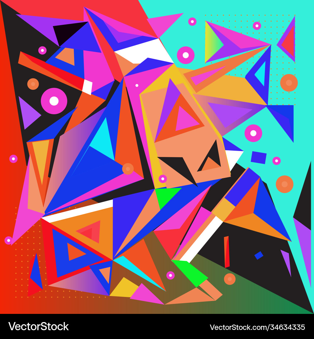 Abstract modern triangles background pattern vector image