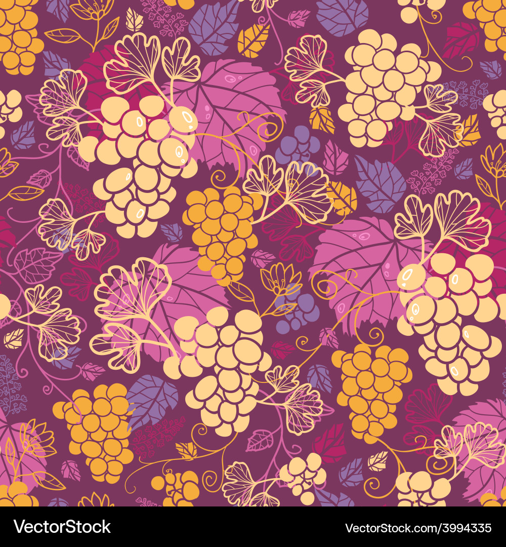 Elegant Grapevine Pattern vector image