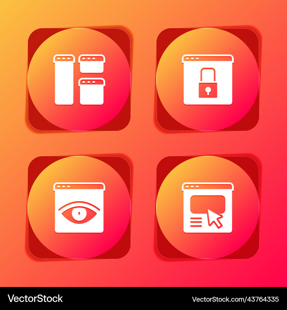 Set browser window secure your site with https Set browser window secure your site with https vector image