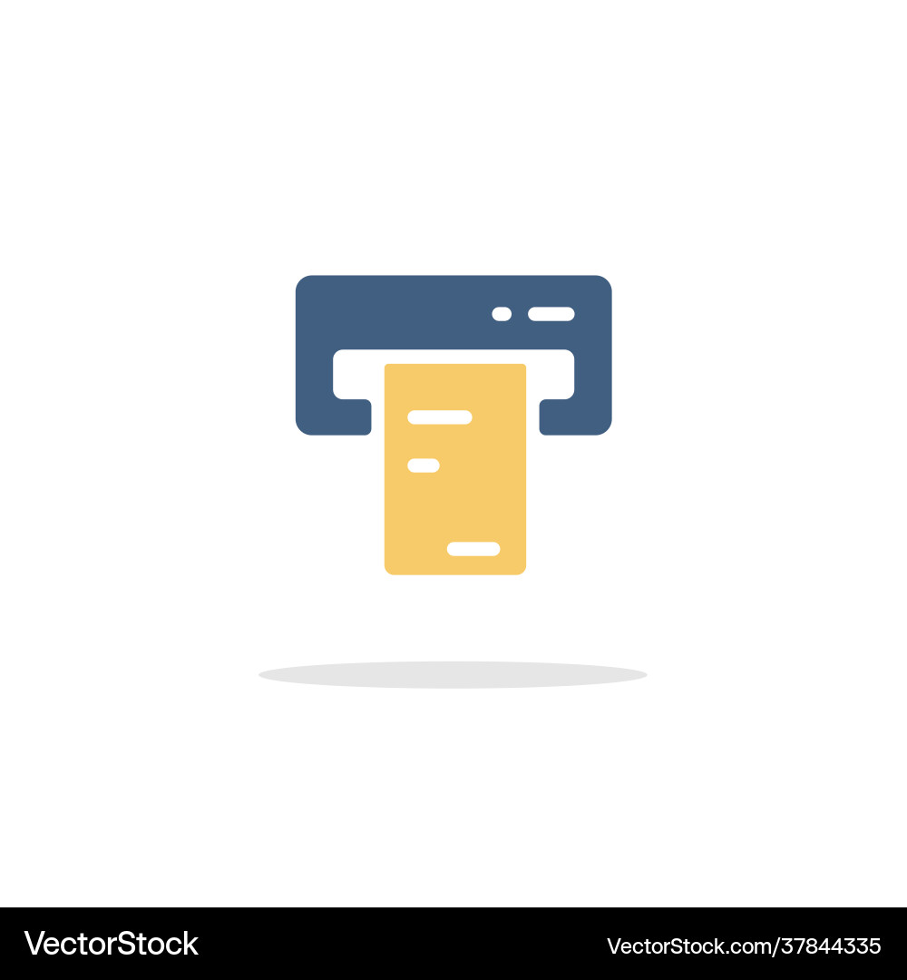 Ticket vending machine insert and purchase icon vector image