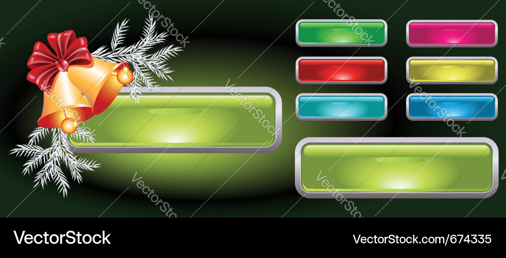 Web buttons Vector Image