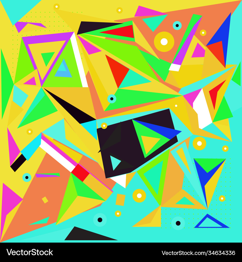 Abstract modern triangles background pattern Vector Image