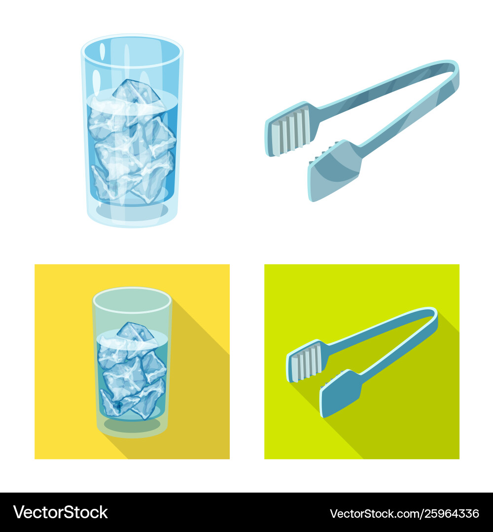 Design texture and frozen symbol set vector image