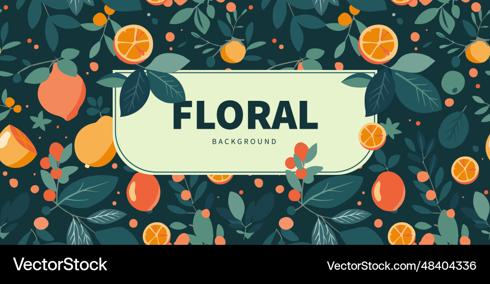 Fruit background with lemons pattern and frame Fruit background with lemons pattern and frame vector image