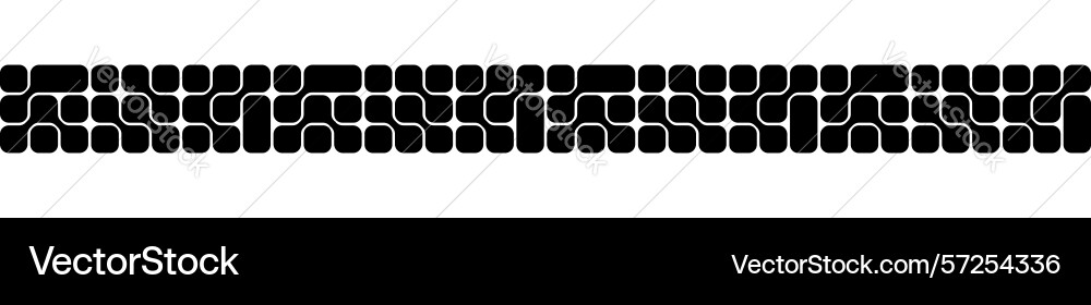 Horizontal border with metaball pattern isolated Horizontal border with metaball pattern isolated vector image
