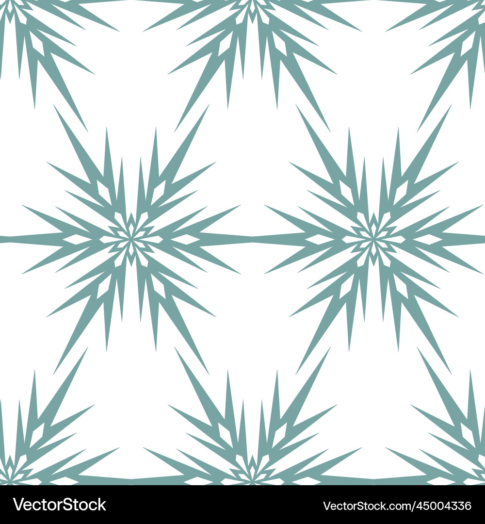 Snowflake on white background seamless pattern Snowflake on white background seamless pattern vector image