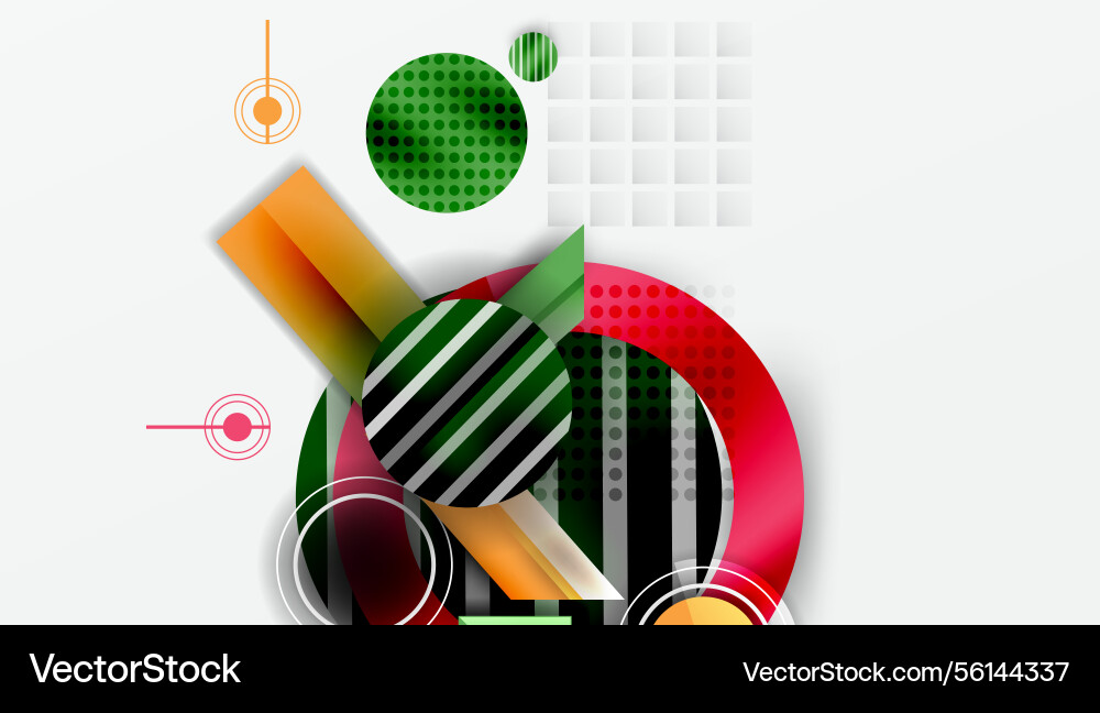 Abstract design circles stripes dots lines create Abstract design circles stripes dots lines create Vector Image
