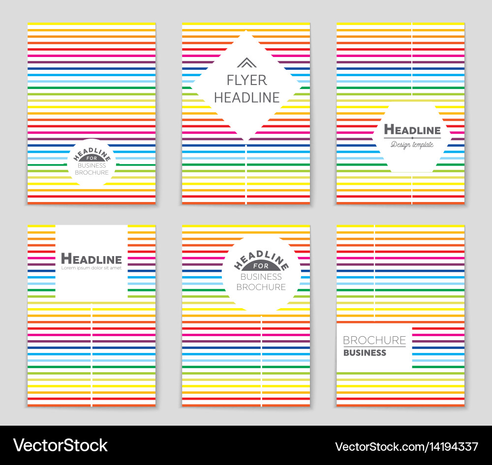 Abstract layout background set for art vector image