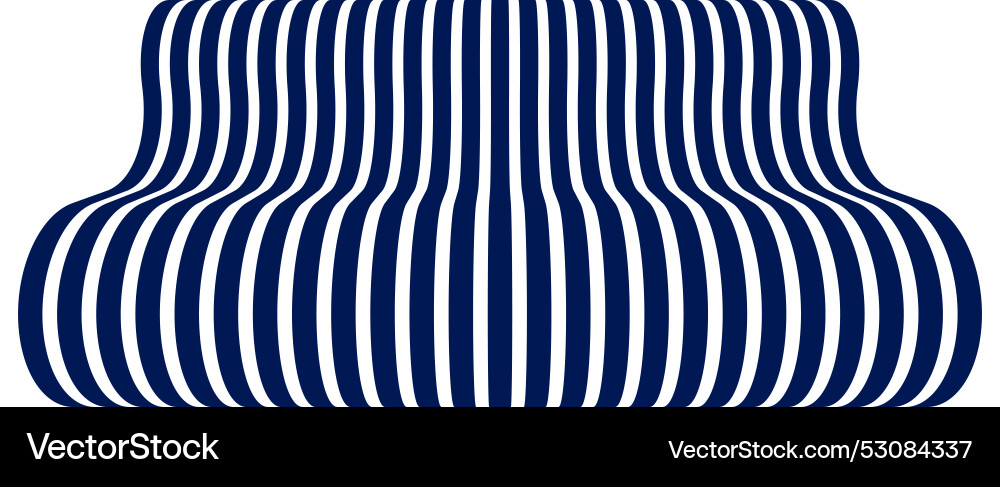 Abstract lines in 3d dimensional perspective Vector Image