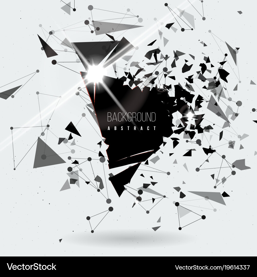 Abstract Particle Explosion vector image
