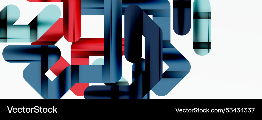 Dynamic colorful lines minimal abstract background Vector Image