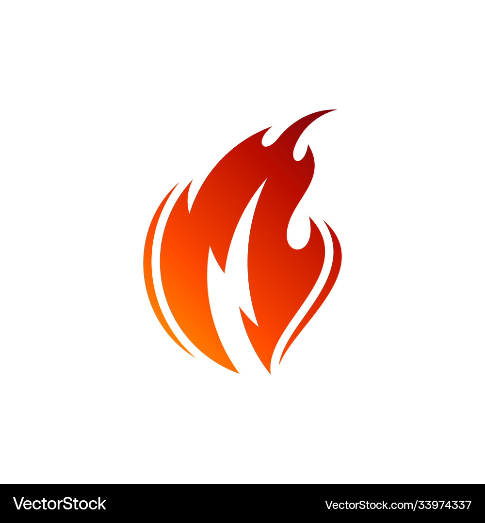 Flash fire logo (33974337) – Royalty-Free Vector | VectorStock, image size:1000x1080