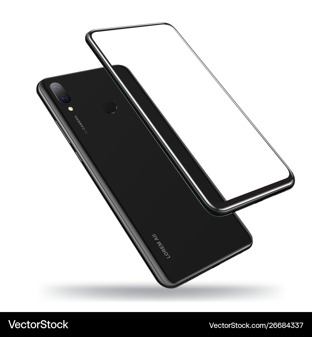 Smartphone mockups vector image