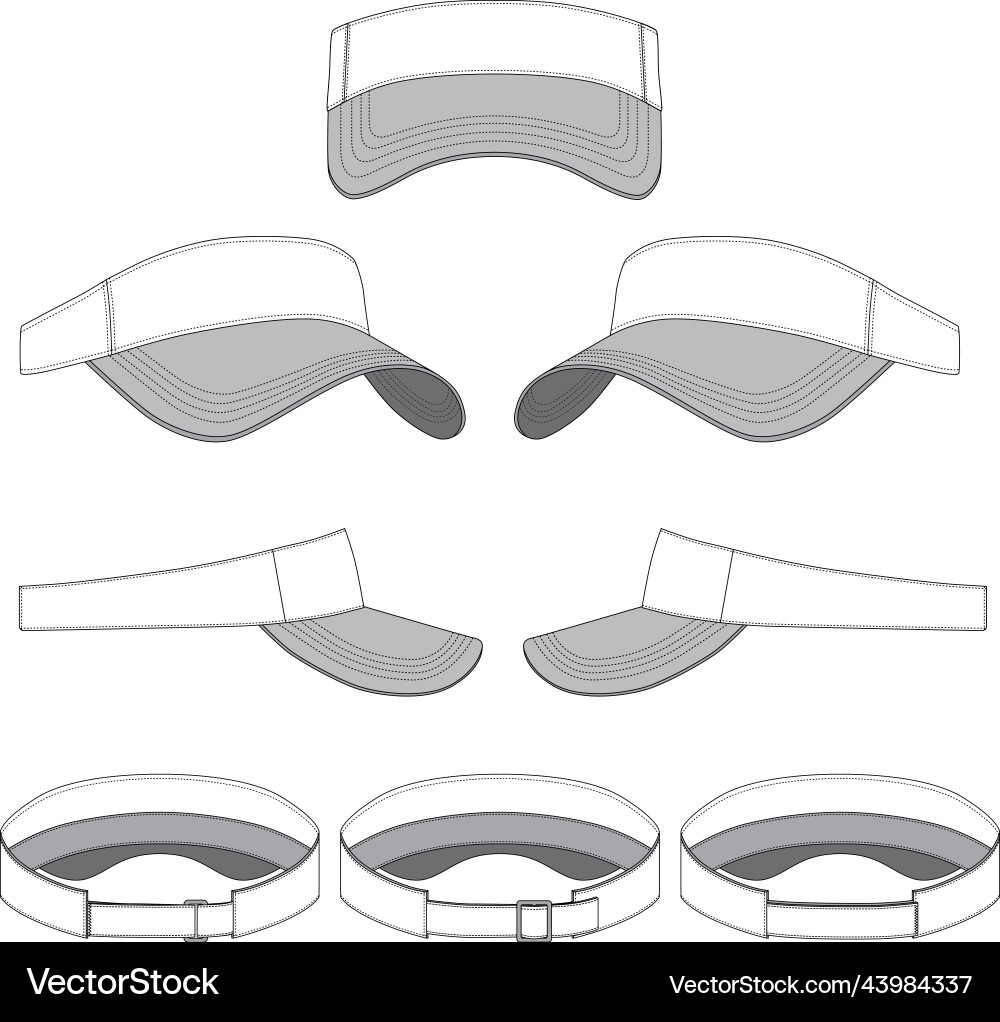 Sport Visor Sketch Template – Royalty-Free Vector | VectorStock, image size:1000x1022