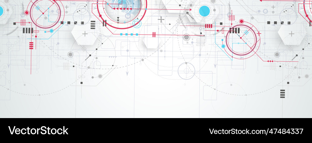 Technology data background idea of global Technology data background idea of global vector image