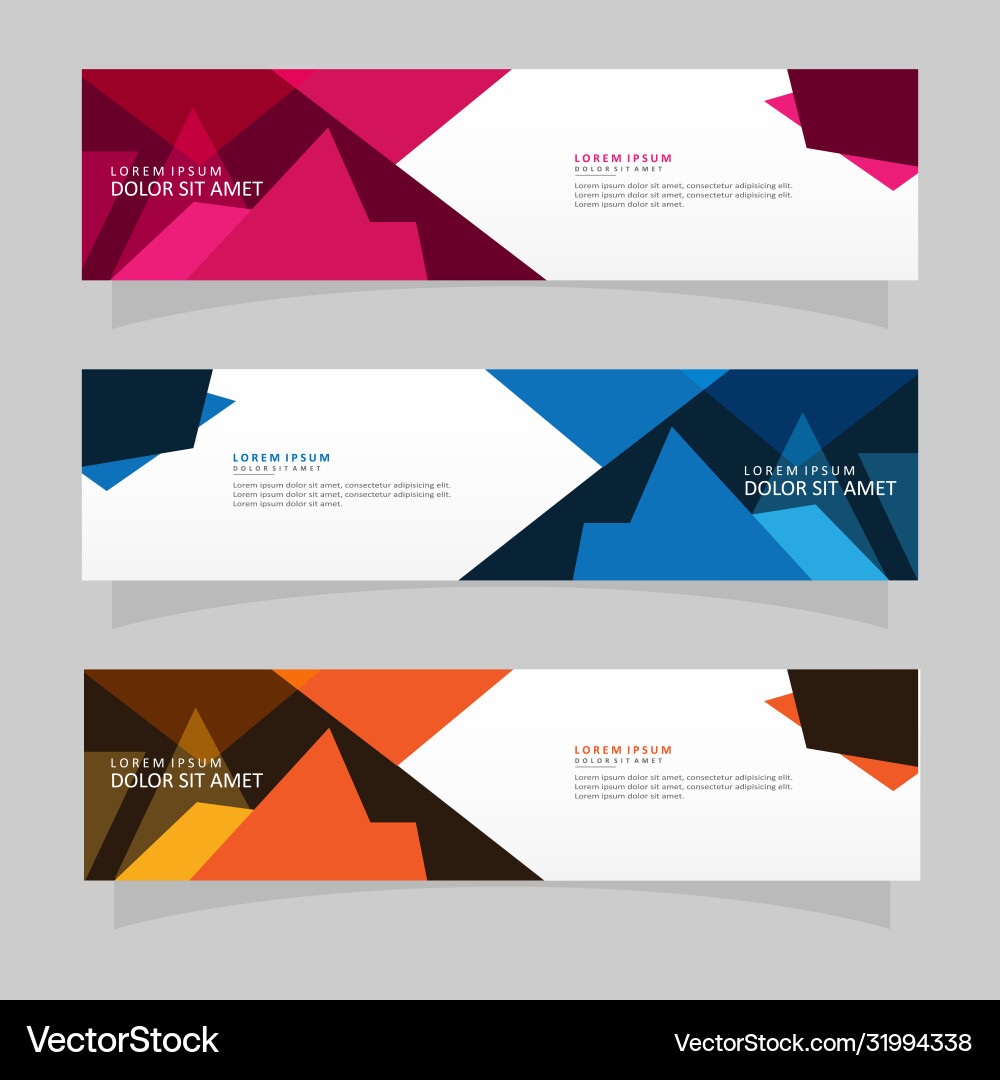 Abstract design banner web template Abstract design banner web template vector image