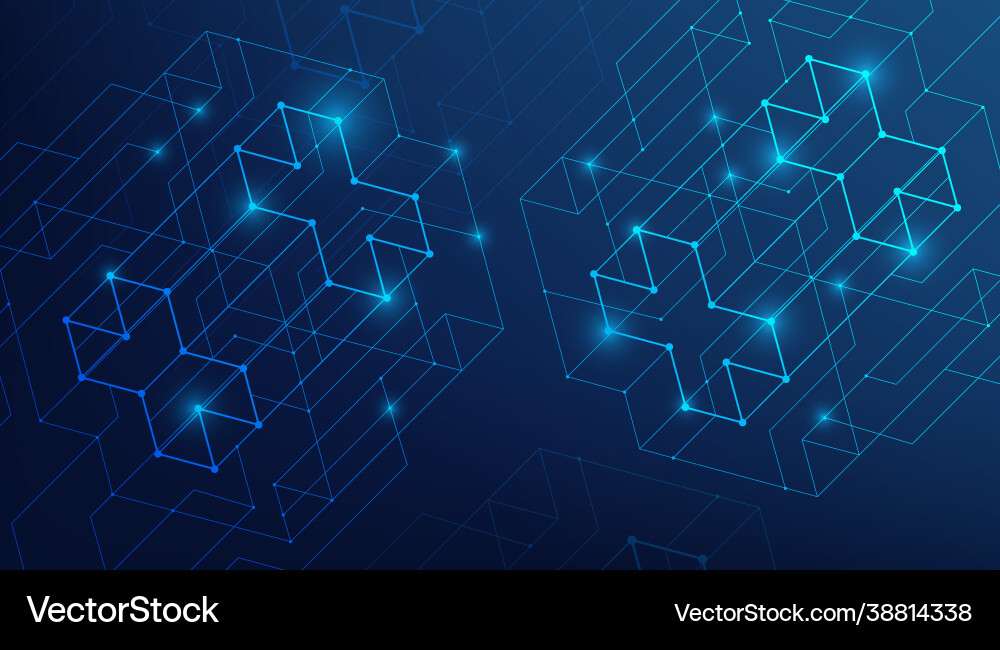 Abstract lines and dots connect background Abstract lines and dots connect background vector image