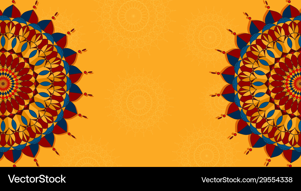 Background template with mandala patterns design Background template with mandala patterns design vector image