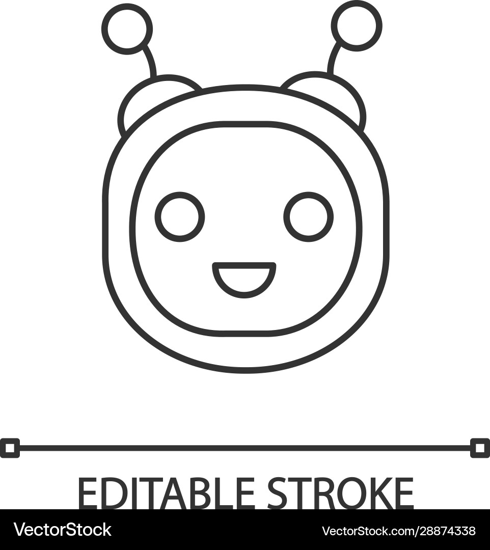 Chatbot linear icon Chatbot linear icon vector image