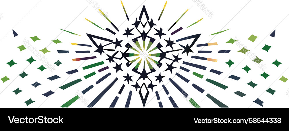Dynamic Starburst Radial Pattern Vector Image