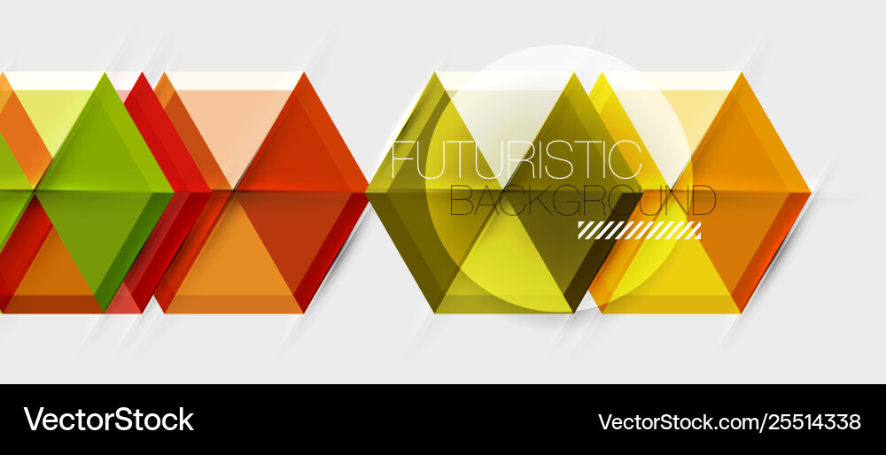 Geometric triangle and hexagon abstract background Vector Image