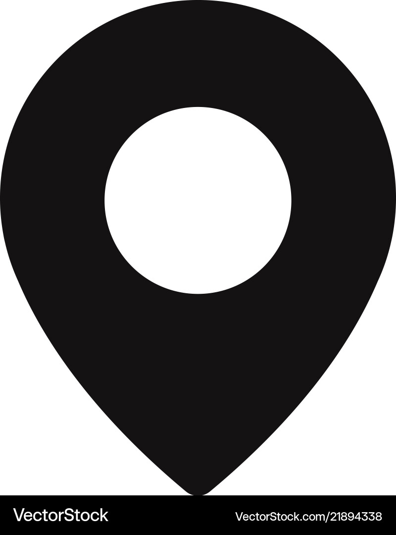 Location icon pin symbol map pointer Location icon pin symbol map pointer vector image