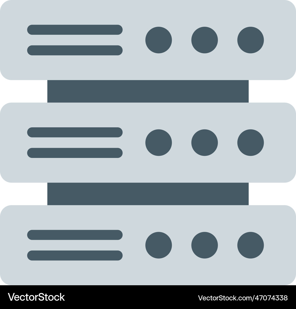 Multiple servers icon image suitable vector image