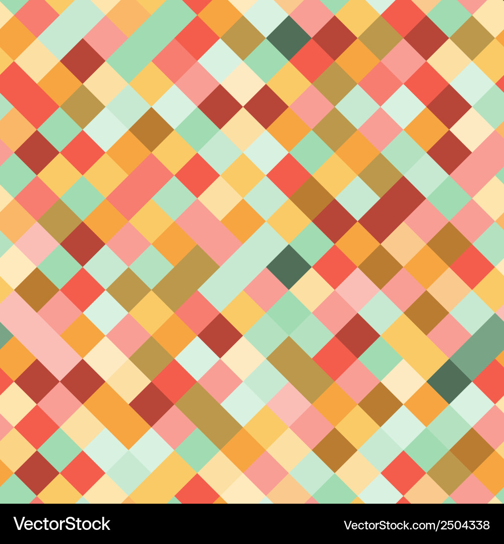 Retro Geometric Pattern Vector Image