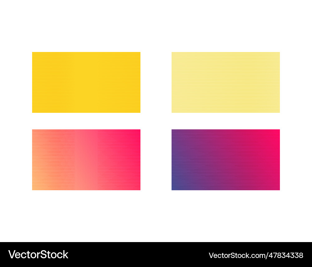 Set of graphic web background horizontal line vector image