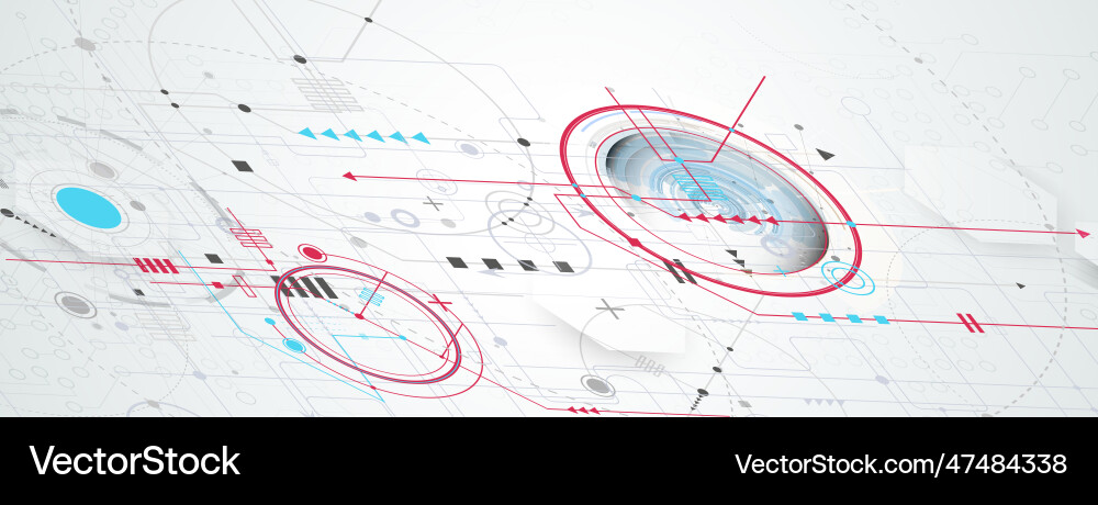 Technology data background idea of global Technology data background idea of global vector image