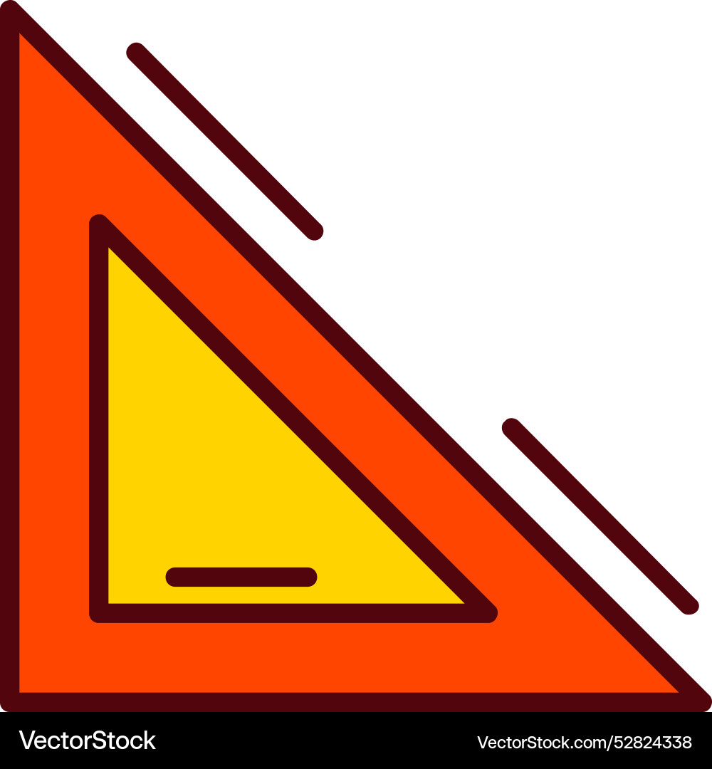 Triangular scale icon design Vector Image