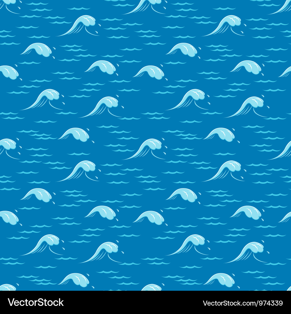 Abstract Ocean Wave Pattern vector image