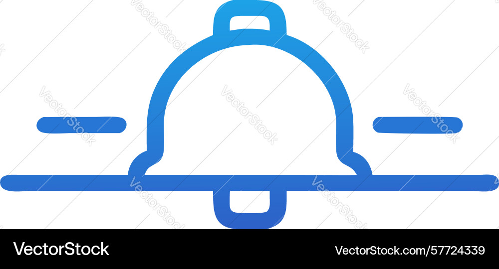 Bell with notification bar icon design generative vector image