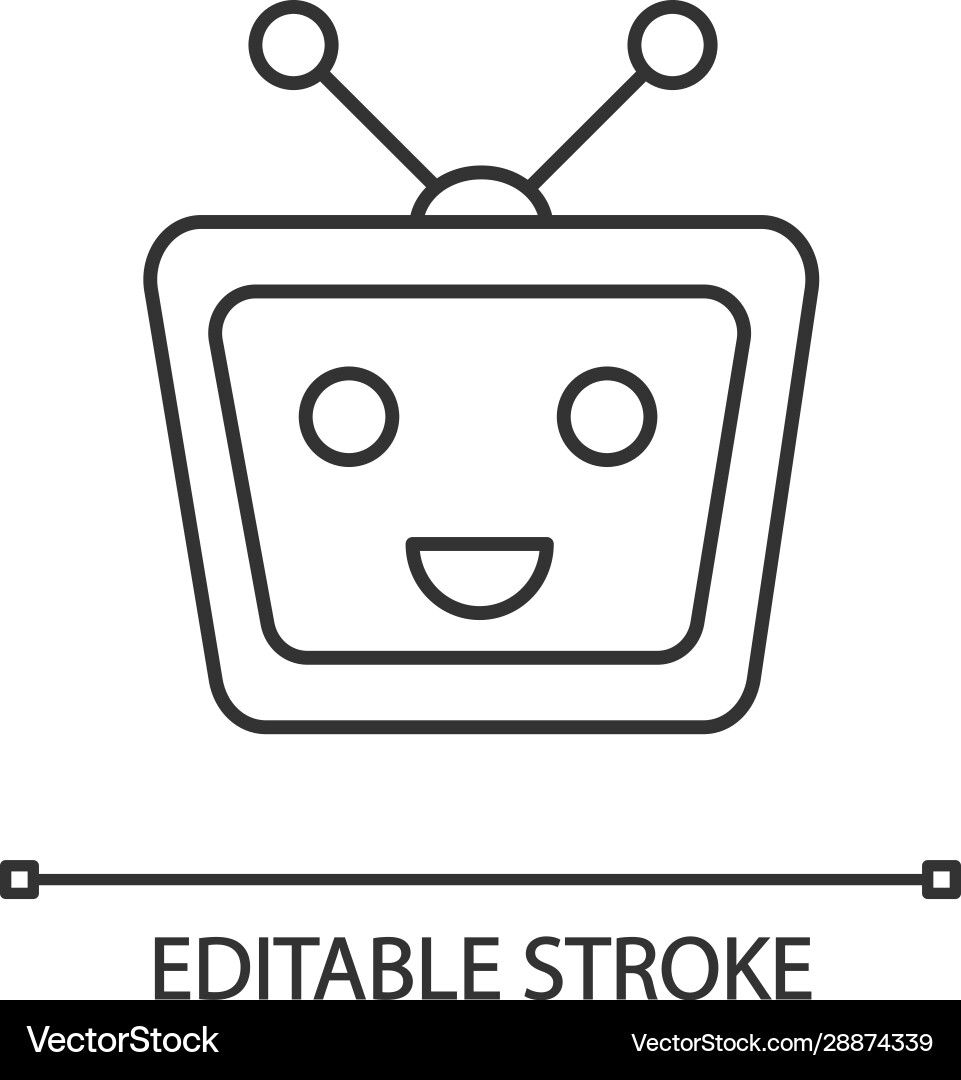 Chatbot linear icon Chatbot linear icon vector image