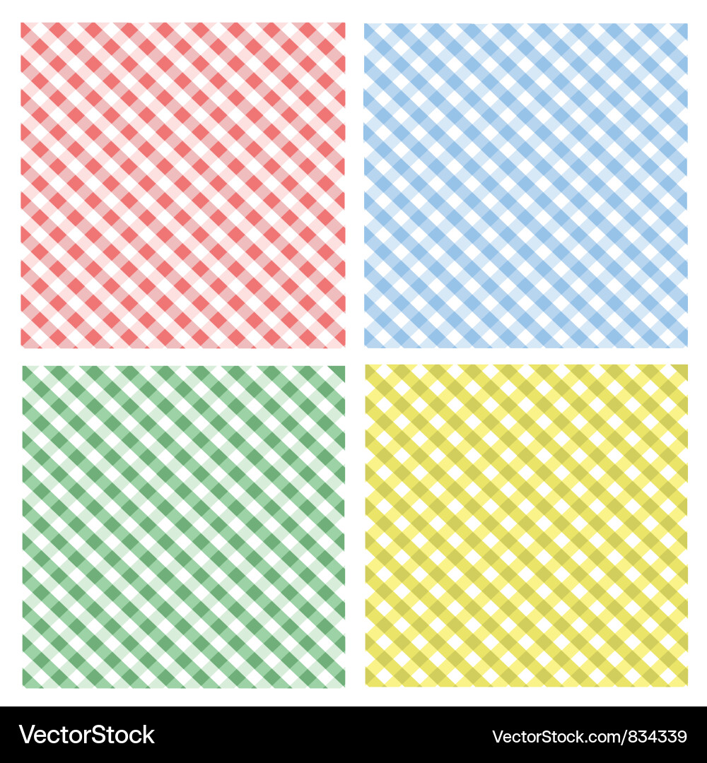 Checkered Fabric Pattern Vector Image