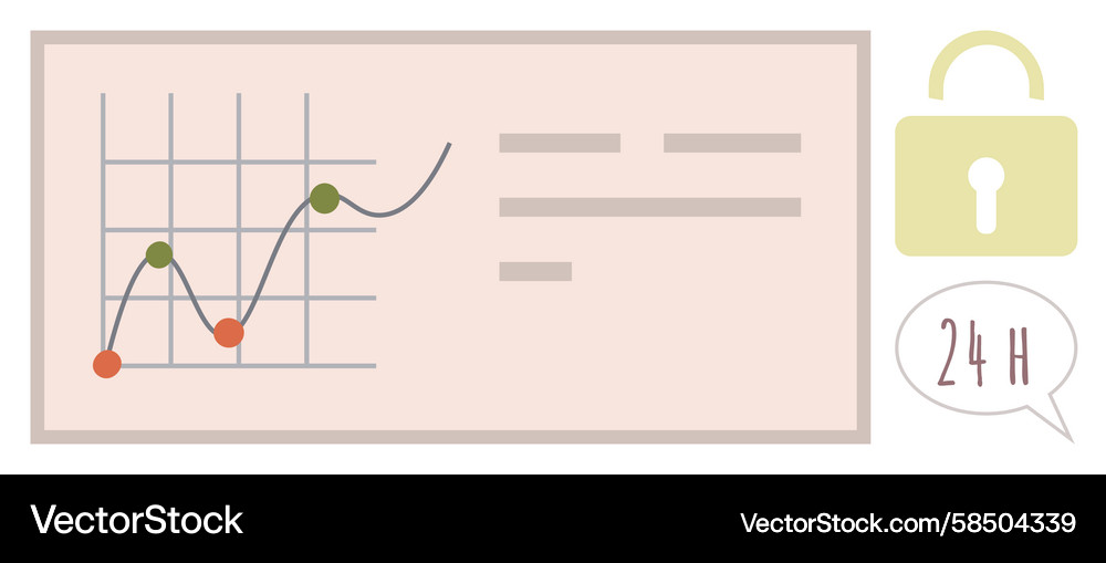 Data Analysis Chart - Secure & Time-Based Vector Image