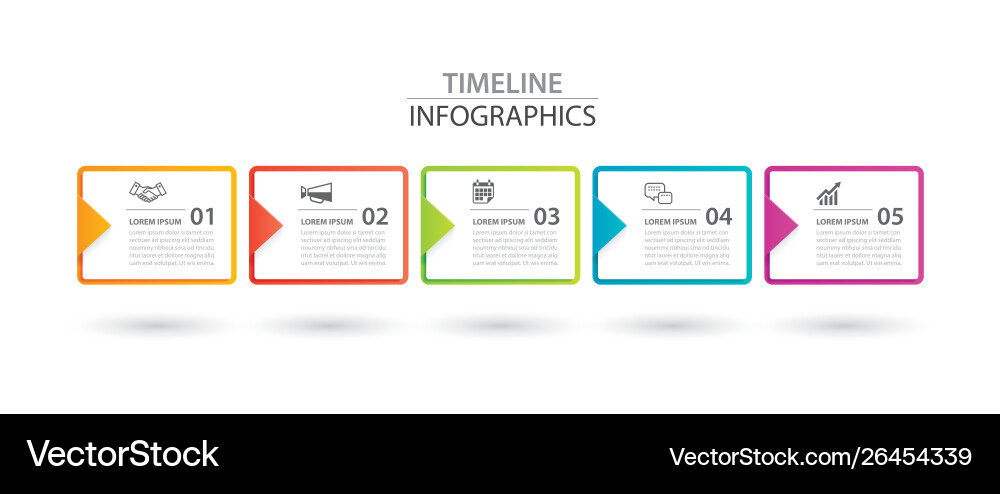 Data Infographic Templates - Abstract Paper Vector Image