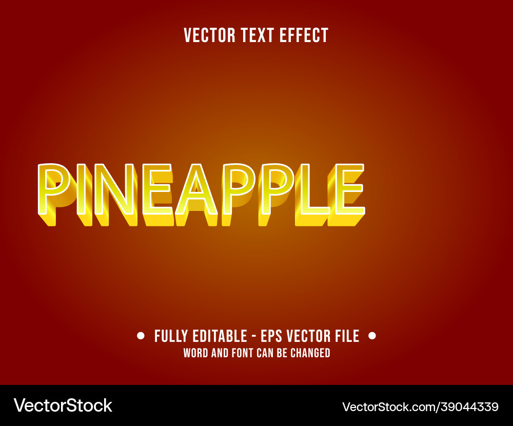 Editable text effect gradient style for digital Editable text effect gradient style for digital vector image