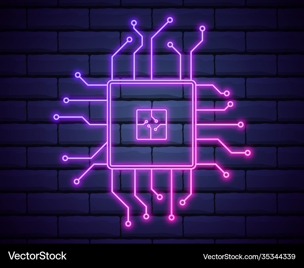 Microchip electronic device icon elements Microchip electronic device icon elements Vector Image
