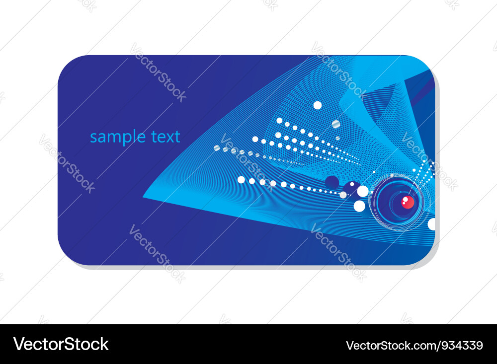 Rounded techno background card Vector Image