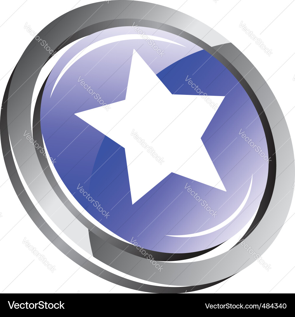 3d button Vector Image
