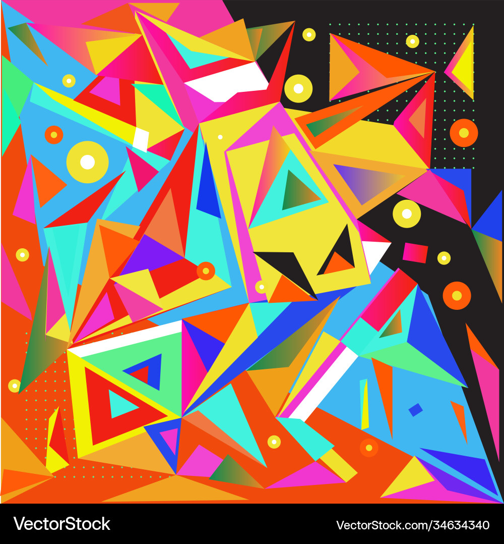 Abstract modern triangles background pattern vector image