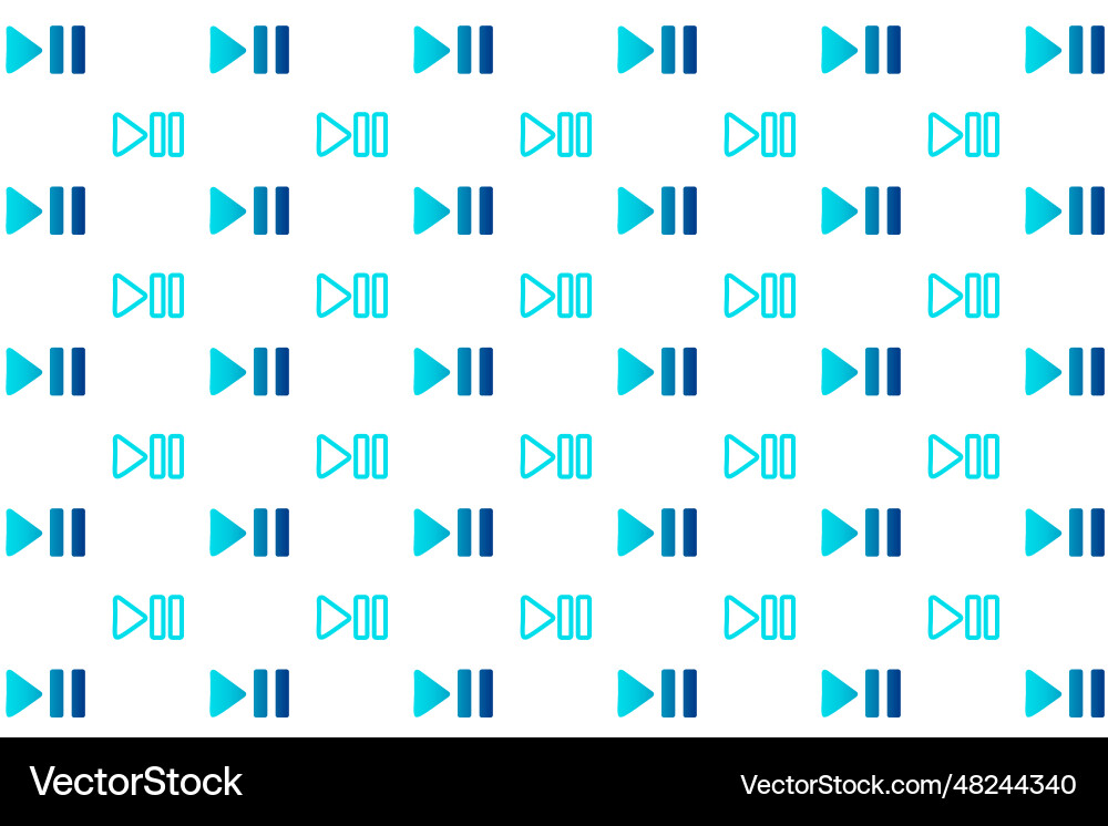 Abstract play and pause pattern background Abstract play and pause pattern background vector image